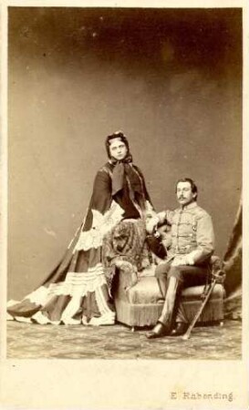 Bildnis von Franz (1837-1900) Herzog von Teck und Mary Adelaide (1833-1897) Herzogin von Teck