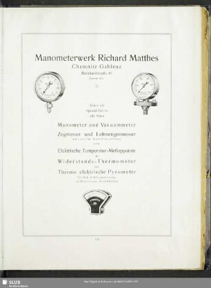 Manometerwerk Richard Matthes