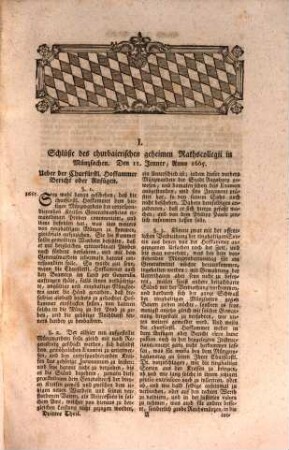 Sammlung des baierischen Münzrechts. Dritter Band, Von 1665. bis 1765.