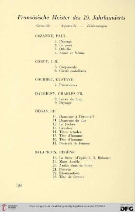 Französische Meister des 19. Jahrhunderts