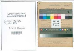 Entnazifizierung Heinrich Schmidt , geb. 02.02.1900 (Arbeiter)