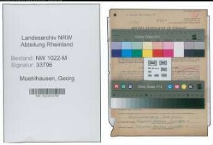 Entnazifizierung Georg Muehlhausen , geb. 14.09.1893 ()