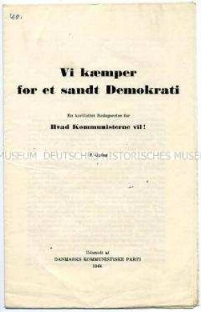 Illegale Publikation der Dänischen Kommunistischen Partei aus der Zeit der deutschen Besatzung