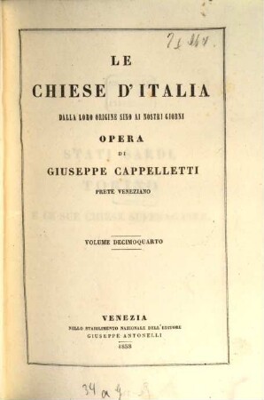 Le chiese d'Italia dalla loro origine sino ai nostri giorni, 14. (Stati sardi) : (Torino e le sue chiese suffraganee)