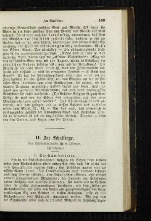 Zur Schulfrage : (Fortsetzung)