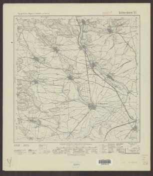 93 Geldersheim ; Topographische Karte von Bayern 1:25.000 [Positionsblätter]