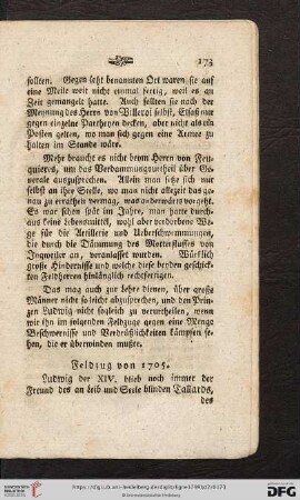 Feldzug von 1705