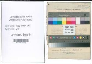 Entnazifizierung Severin Leymann , geb. 30.07.1899 (Telegraphenleitungsaufseher)