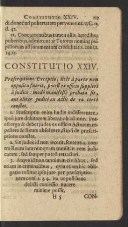 Constitutio XXIV.