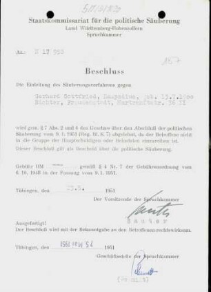 Lampadius, Gerhard Gottfried