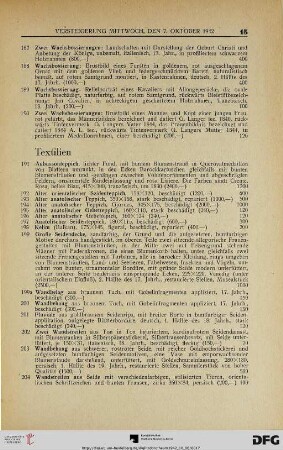 Textilien (Nr. 191-213)