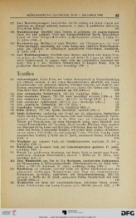 Textilien (Nr. 191-213)