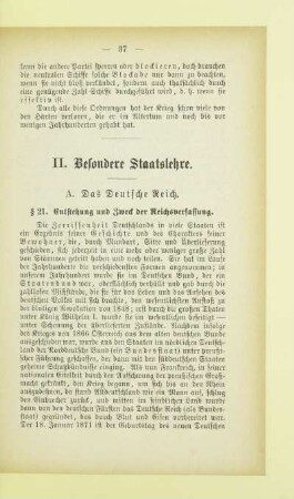 II. Besondere Staatslehre