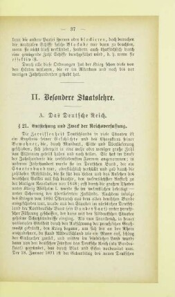 II. Besondere Staatslehre