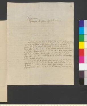 Brief von Büsching, Johann Gustav Gottlieb an Goethe, Johann Wolfgang von
