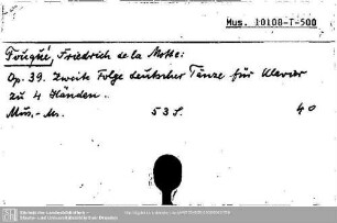 Fouque, Friedrich de la Motte