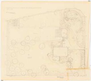 Garten an der Lehrküche, Landwehrhagen: Lageplan 1:100