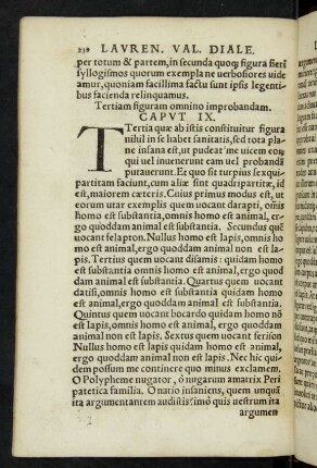 Tertiam figuram omnino improbandam. Caput IX.