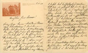 Korrespondenz von Clara Viebig an Rudolf Mosse