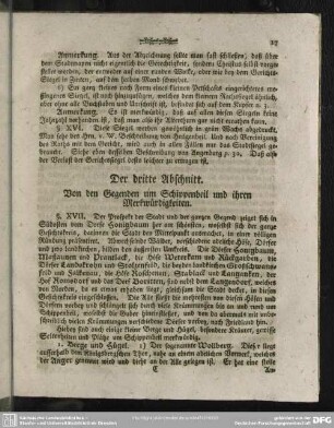 Der dritte Abschnitt. Von den Gegenden um Schippenbeil und ihren Merkwürdigkeiten