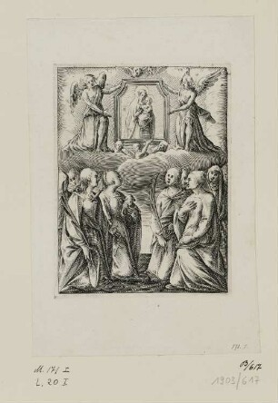 Anbetung der Madonna, Blatt 4 der Folge "Gemälde von Rom"
