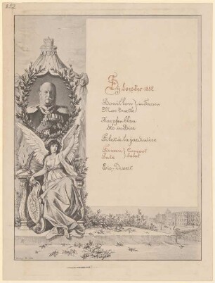 Menükarte : Sylvester 1887