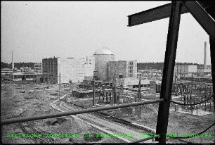 Blick auf den Mehrzweckforschungsreaktor (MZFR), von Nordwesten