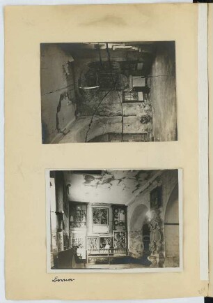 Kirche, Borna: Innenansichten (aus: Skizzen- und Fotoalbum 20)