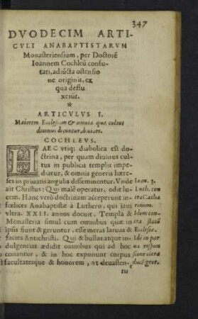 Duodecim articuli anabaptistarum