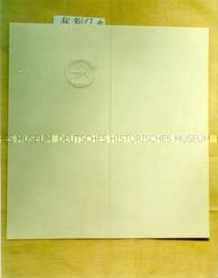Klappkarte mit Emblem