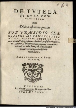 De tutela et cura conclusiones
