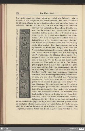 Fries des Lysiratesdekmals vorn: Dionysos in der Mitte