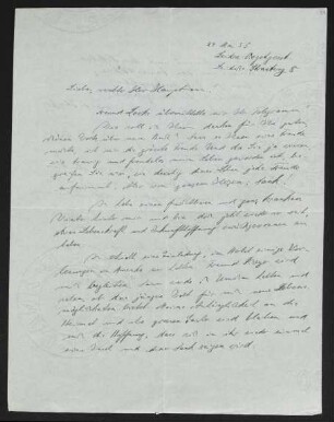 Brief von Rudolf Kayser an Gerhart Hauptmann