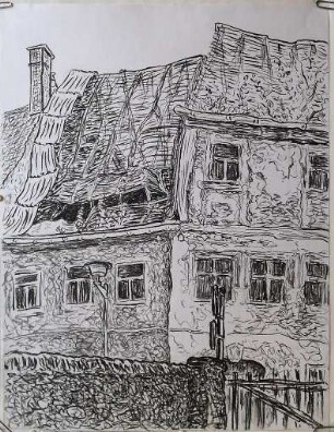 Freiberg, Blick vom Dom zu Altbauten II