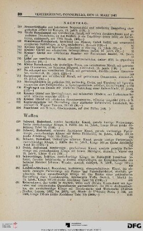 Waffen, Nachtrag (Nr. 459-815b)