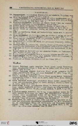 Waffen, Nachtrag (Nr. 459-815b)