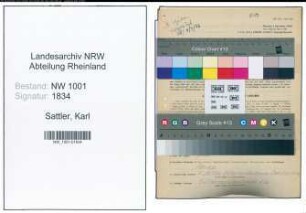 Entnazifizierung Karl Sattler, geb. 07.03.1906 (Bautechniker)