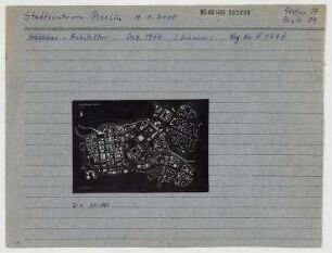 Modell: Stadtzentrum. Berlin, Mitte, Stadtzentrum