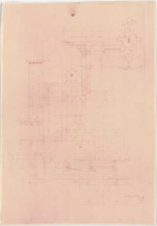 Döllgast, Hans; Möbel und Bühnengestaltung - Schrank; Couch (Ansichten; Details)
