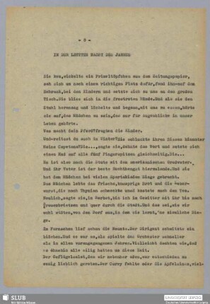 In der letzten Nacht des Jahres