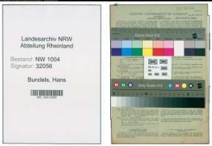 Entnazifizierung Hans Bundels , geb. 06.08.1902 (Maschinist)