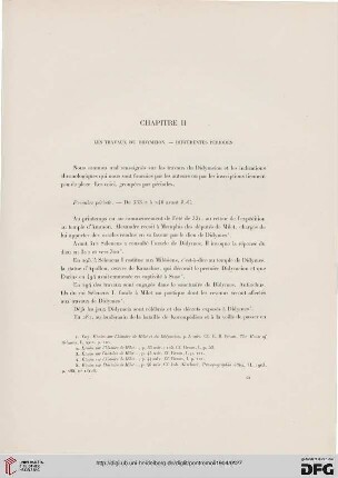 Chapitre II: Les travaux du Didymeion - différentes périodes
