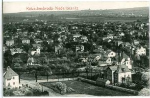 Kötzschenbroda. Niederlößnitz- Blick auf Radebeul