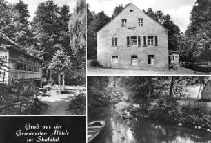 Löbau-Bellwitz. "Gemauerte Mühle" im Skalatal, Ansichtskarte