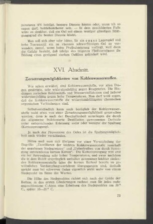 XVI. Abschnitt