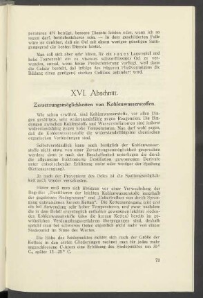 XVI. Abschnitt