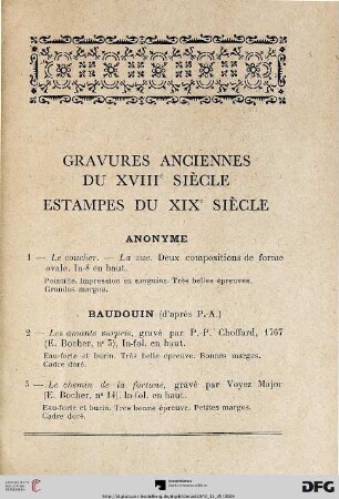 13Gravures Anciennes du XVIII siècles – Estampes du XIX siècle (Nr. 1-60)