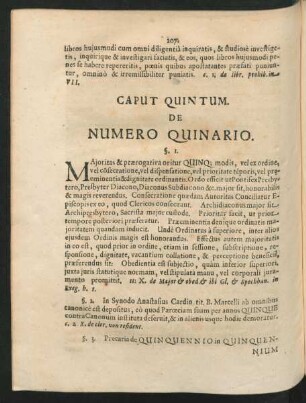 Caput Quintum. - Decimum.