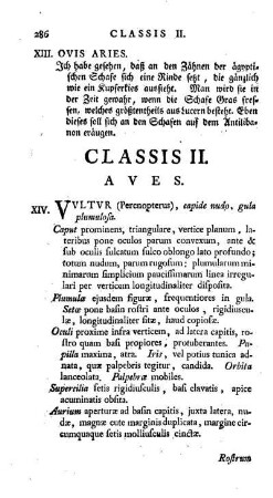 Classis II. Aves