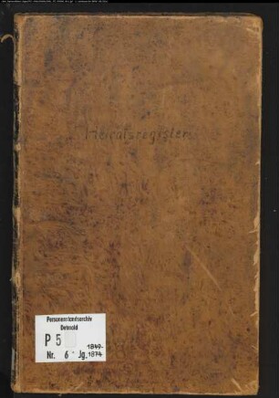 Zivilstandsregister der Juden mit den Orten Geseke, Mönninghausen und Störmede (H 1848-1874) (Gemeinde: Geseke, Kreis Lippstadt)